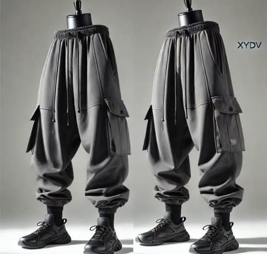 Tapered Cargo Joggers Void Obsidian view 4