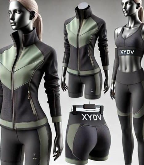 AeroFlex Women Activewear Set Tactical Olive view 3
