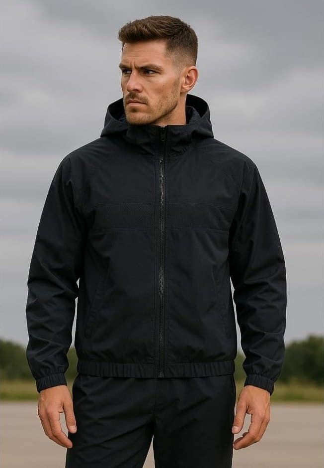 Stealth Tactical Tech Hoodie Void Obsidian view 1